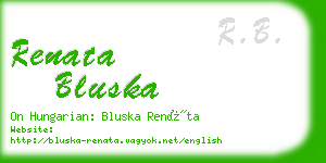 renata bluska business card
